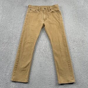 Levi's 513 Pants Mens 32x30 Brown Slim Straight Twill Stretch Casual Chino
